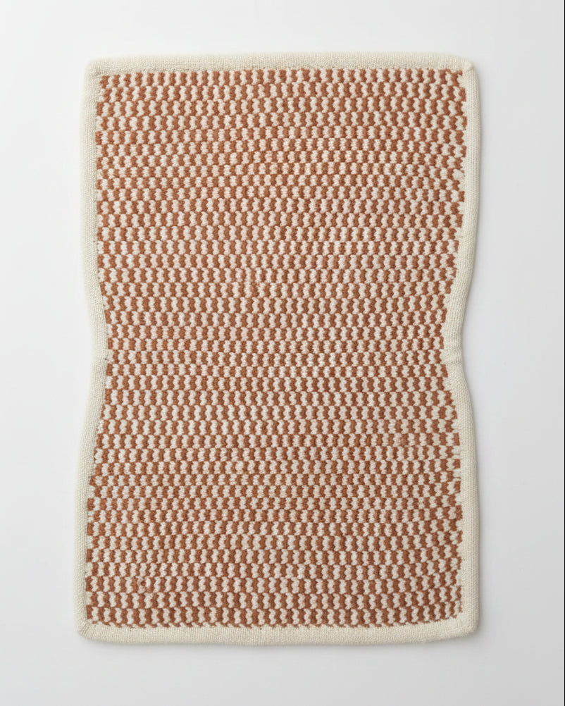 Handwoven Wool Rug | Warm Stripe Pattern