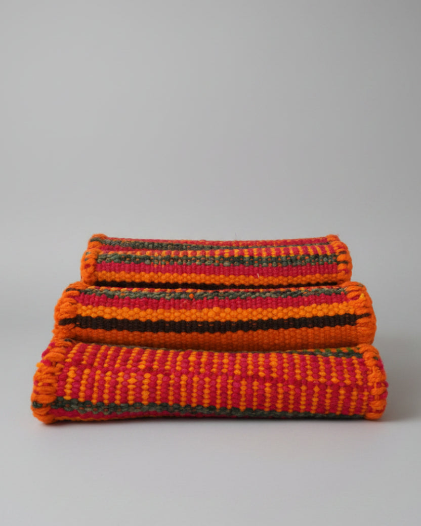 Handwoven Table Placemats | Orange Pampa