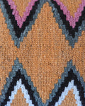Handwoven Wool Cushion Cover | Orange Ray Pattern