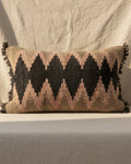 Handwoven Wool Cushion Cover | Black Ray Pattern
