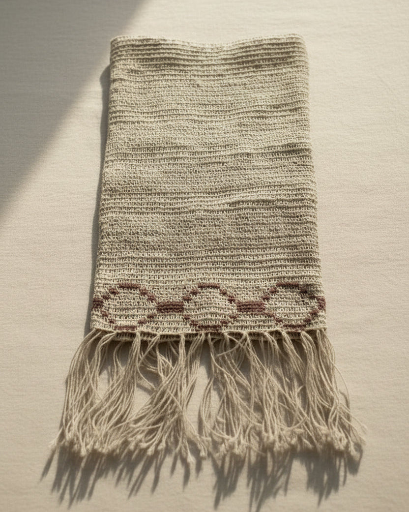 Handmade Chaguar Fiber Table Runner | Off White