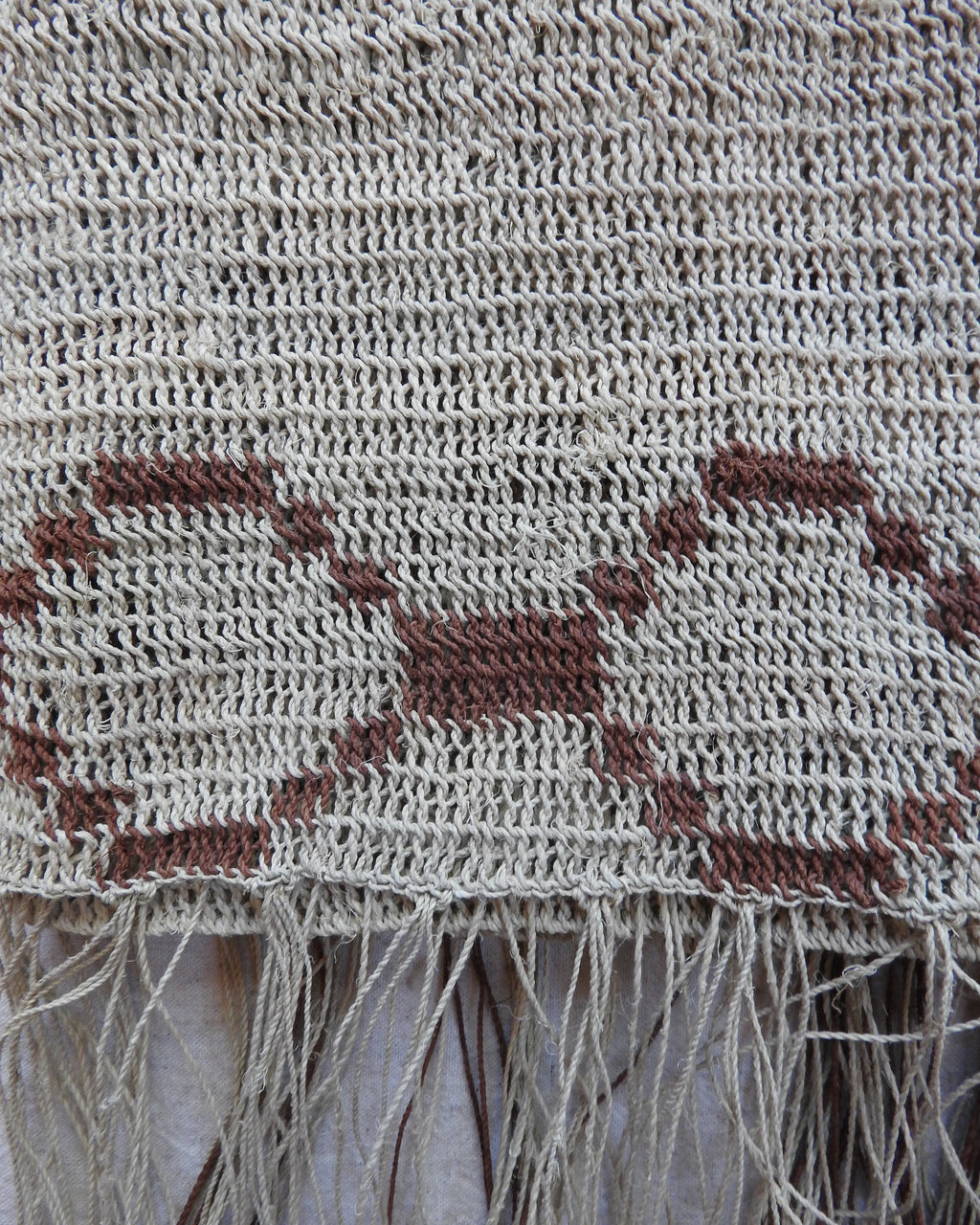 Handmade Chaguar Fiber Table Runner | Off White