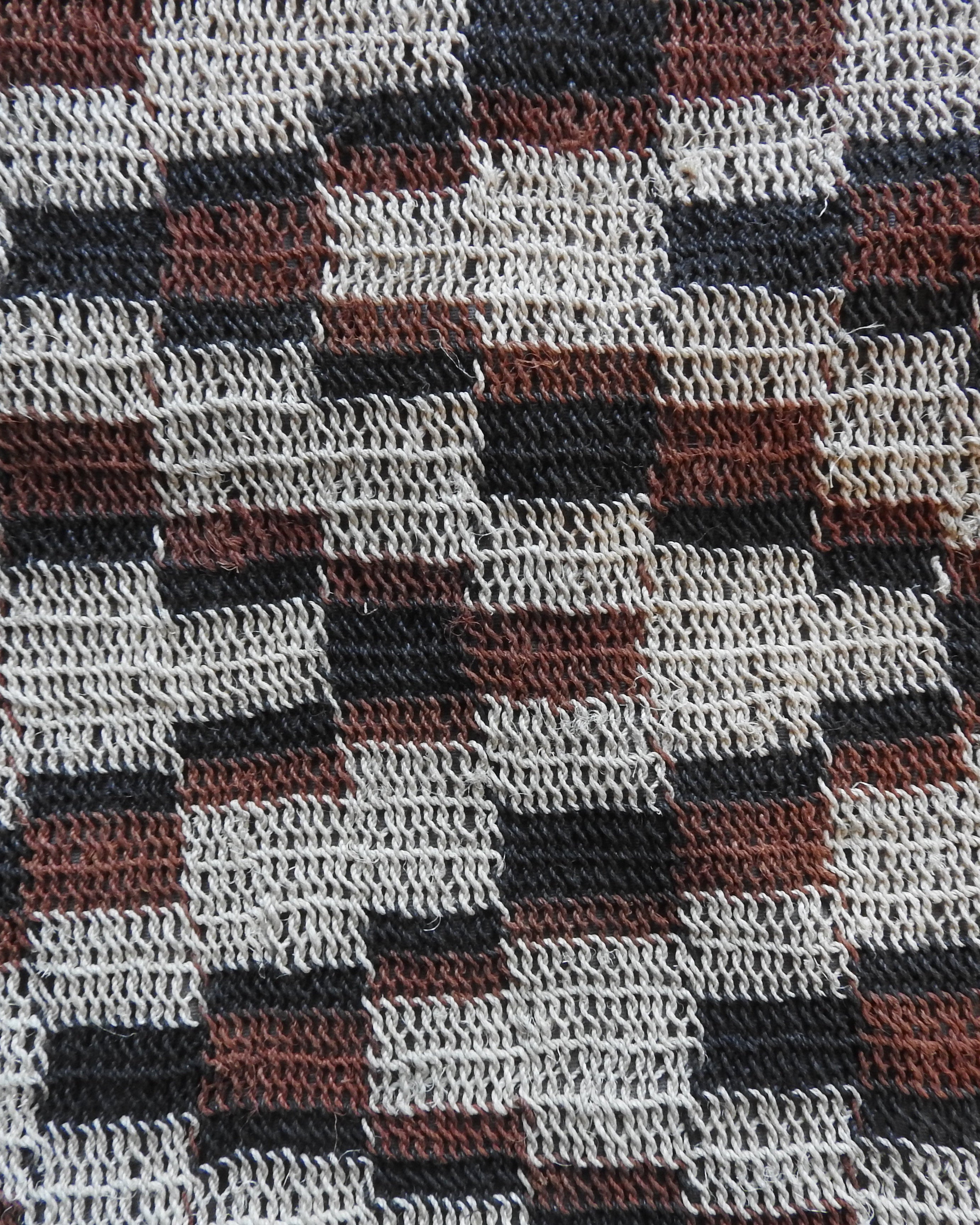 Handmade Chaguar Fiber Shoulder Purse | Geometric Bricks