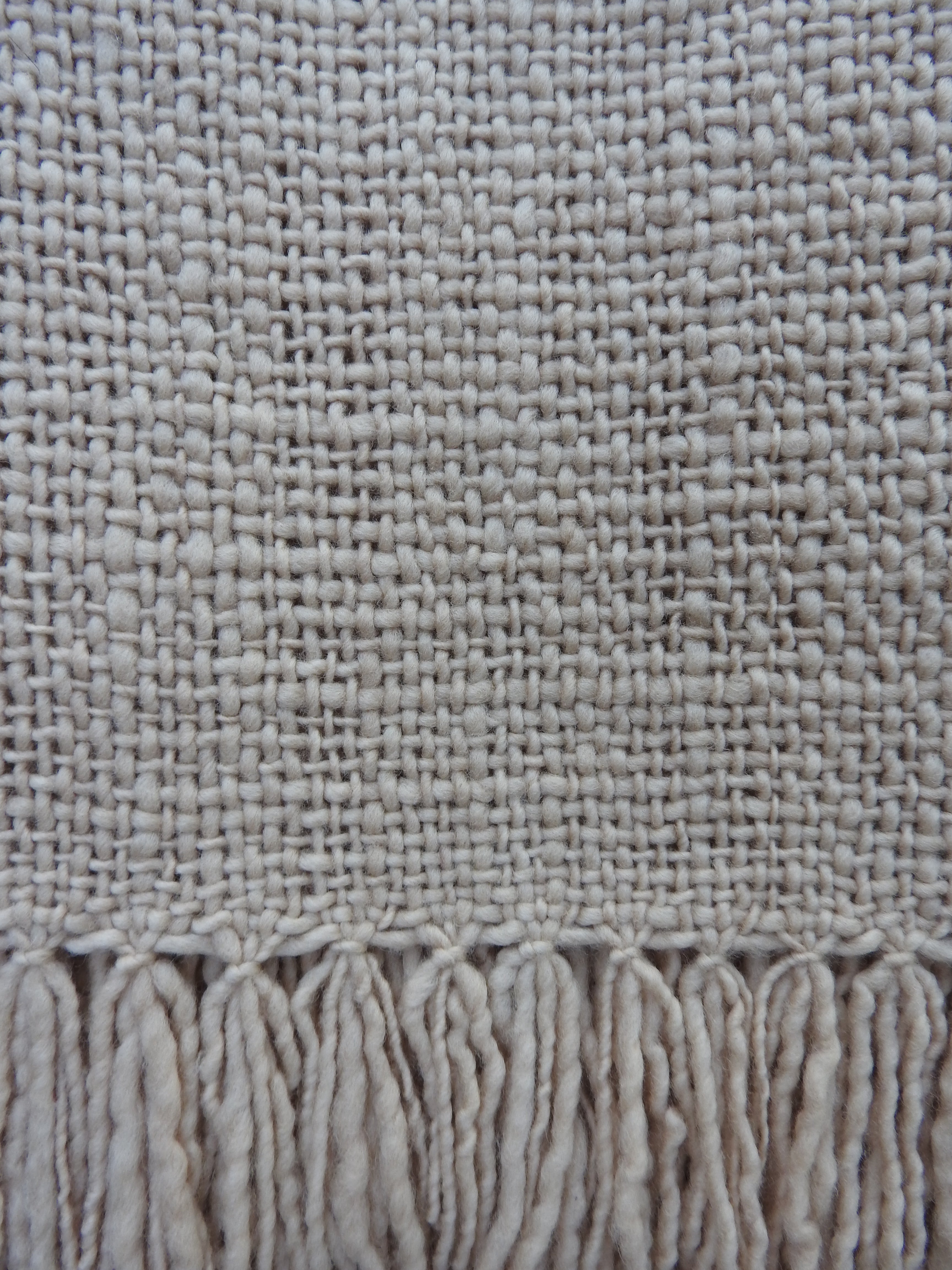 Merino Wool Throw Blanket | Milk Tea Pink