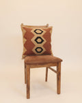 Handwoven XL Wool Cushion Cover | Black Eyes Pattern
