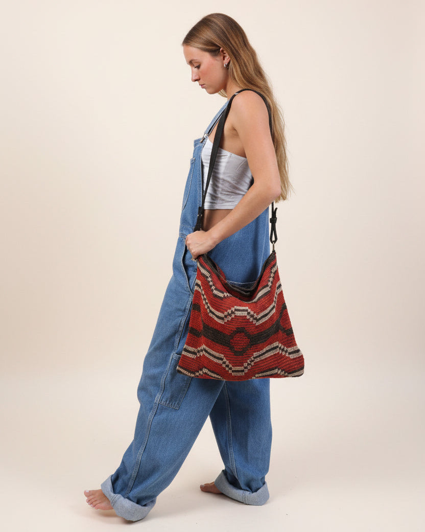 Handmade Chaguar Fiber Purse | Red