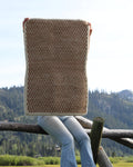 Handwoven Wool Rug | Warm Stripe Pattern