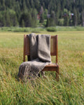 Large Merino Wool Throw Blanket | Yerba Mate Green